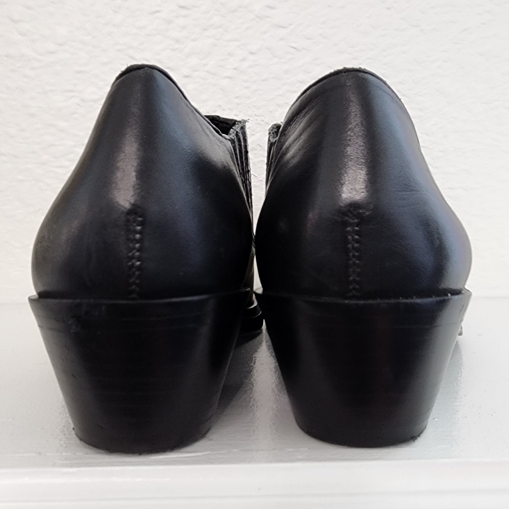 Gianni Bini "Let's Dance" black ankle western bootie shoe - Picture 5 of 6
